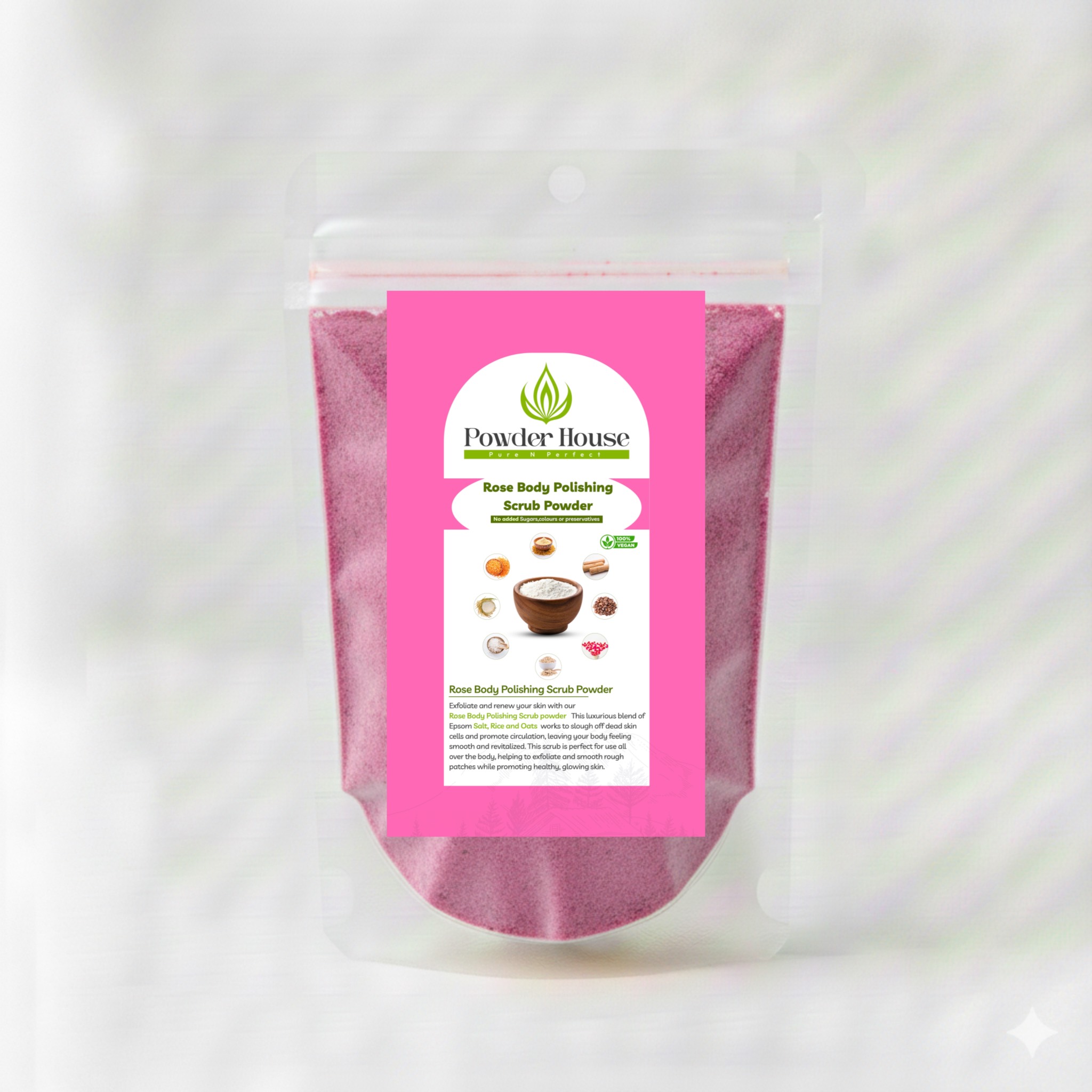 Rose Body Polishing Scrub Powder