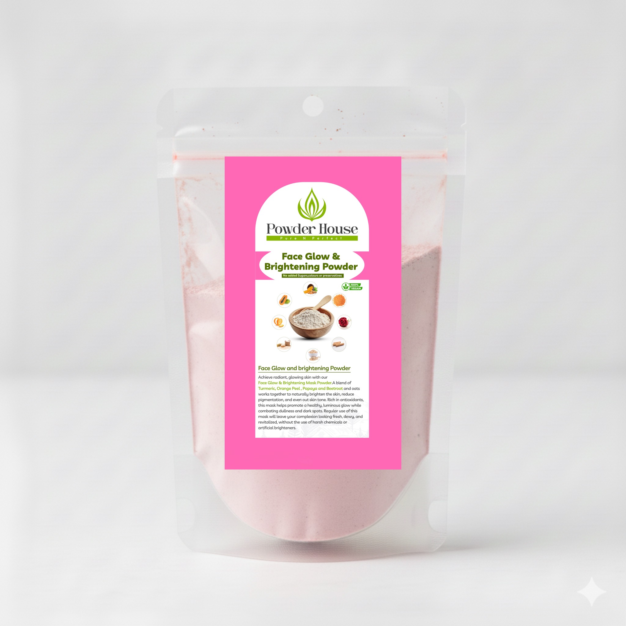 Face Glow & Brightening Mask Powder